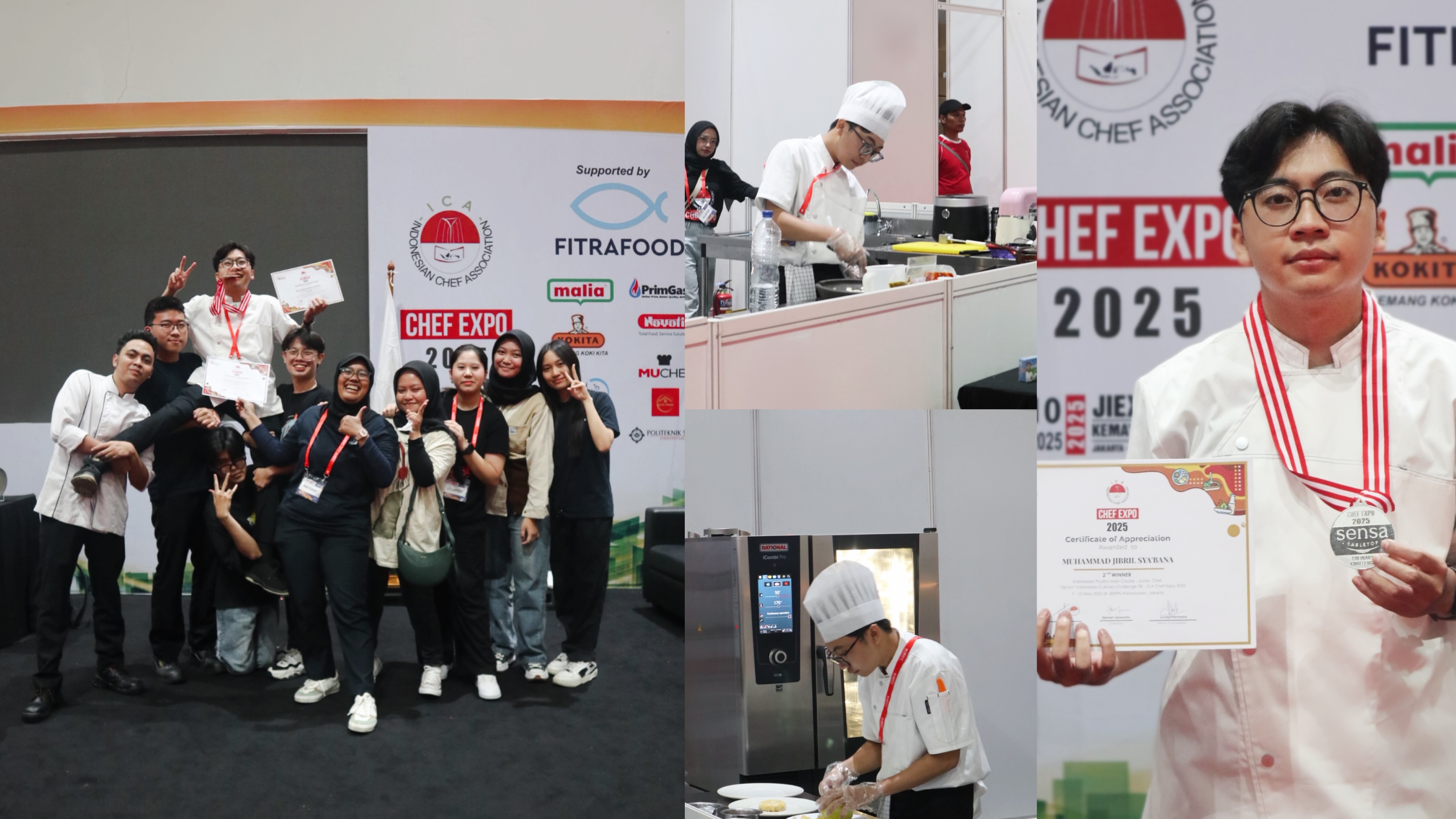 Mahasiswa Politeknik Sahid Berhasil Mendapatkan SILVER MEDAL di ajang Chef Expo 2025